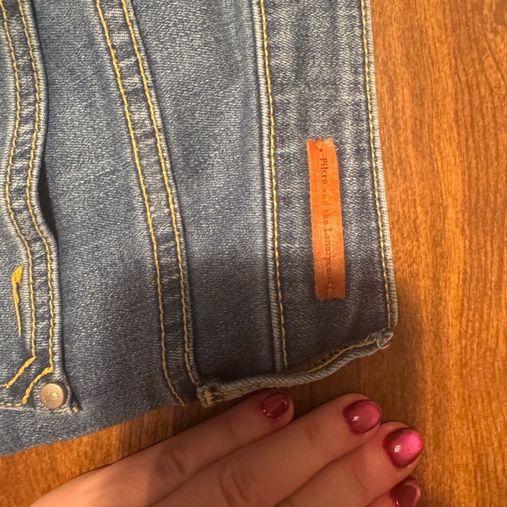 Pilcro and the letterpress Blue Skinny Jeans with light Accents, size 27 - Picture 4 of 7